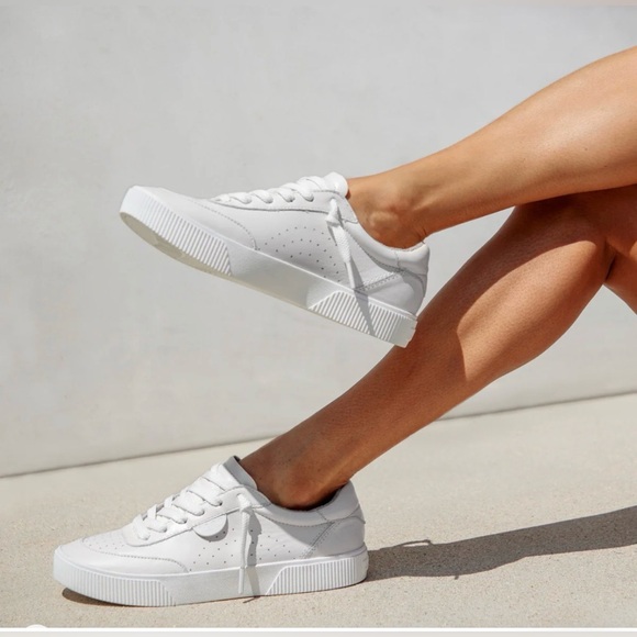 Reef Women's Lay Day Seas White Leather Low-Top Sneakers, NWT, Size 9 (EUR 40) - Picture 3 of 16